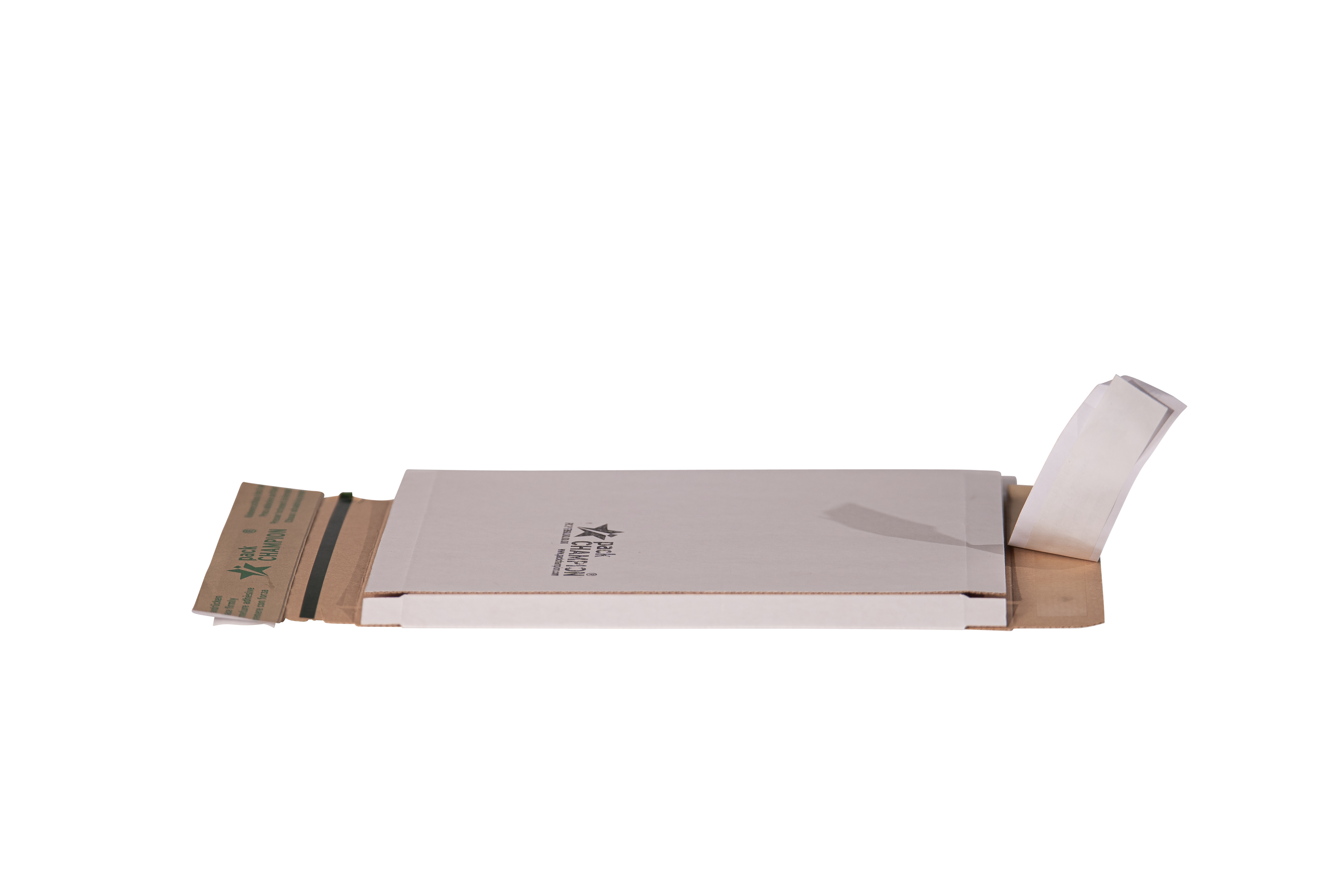 CO2-MASTER brievenbusdoos weiß met 2x zelfklevende sluiting en scheurstrip 215x155x15 mm